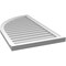 Ekena Millwork Quarter Round Top Left Surface Mount PVC Gable Vent w/ 2"W x 2"P Brickmould Sill Frame, 24"W x 42"H GVPQL24X4203SN - alternate 3